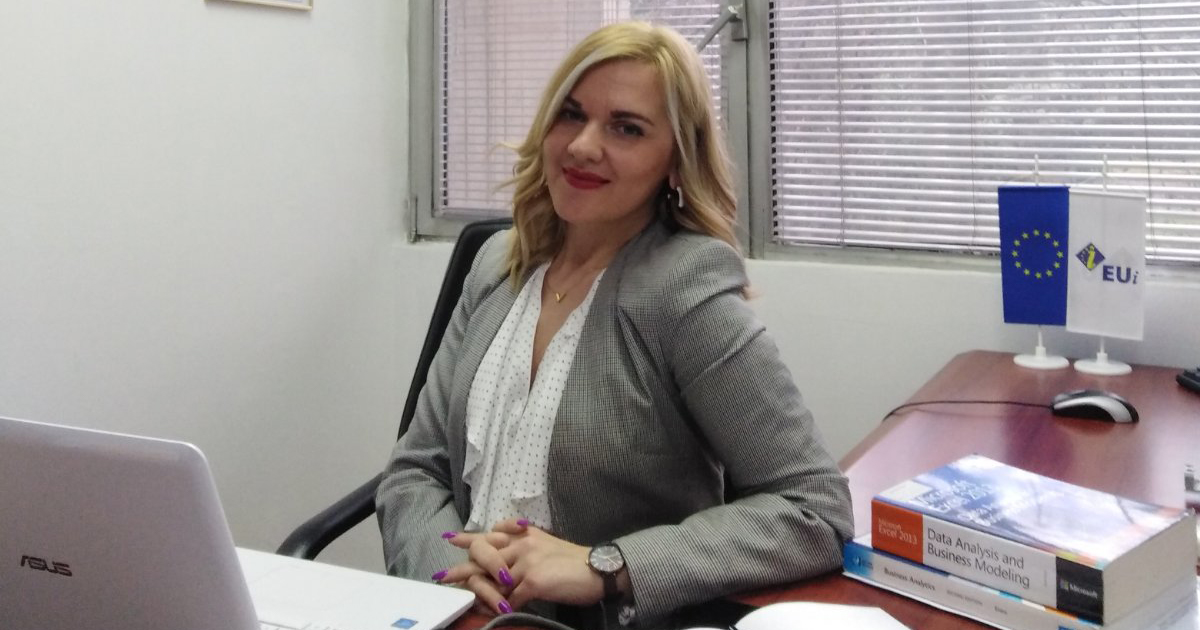Image of Violeta “Vicky” Cvetkoska, visiting scholar at La Salle University’s School of Business. 