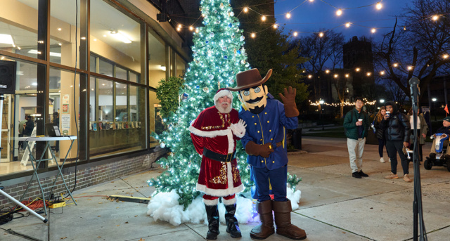 La Salle's holiday village and Christmas tree lighting