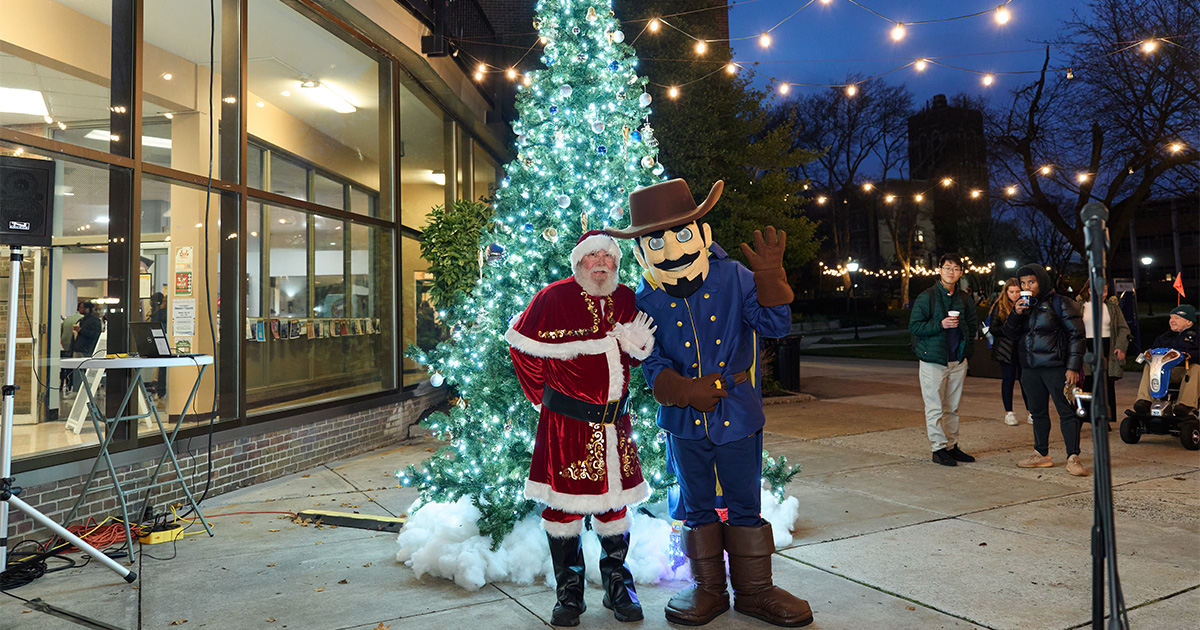 La Salle's holiday village and Christmas tree lighting