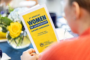 The Women in Leadership Award Luncheon began in 2020 to recognize the 50th Anniversary of women on La Salle’s campus.