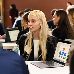 Image of students at Bankers Day